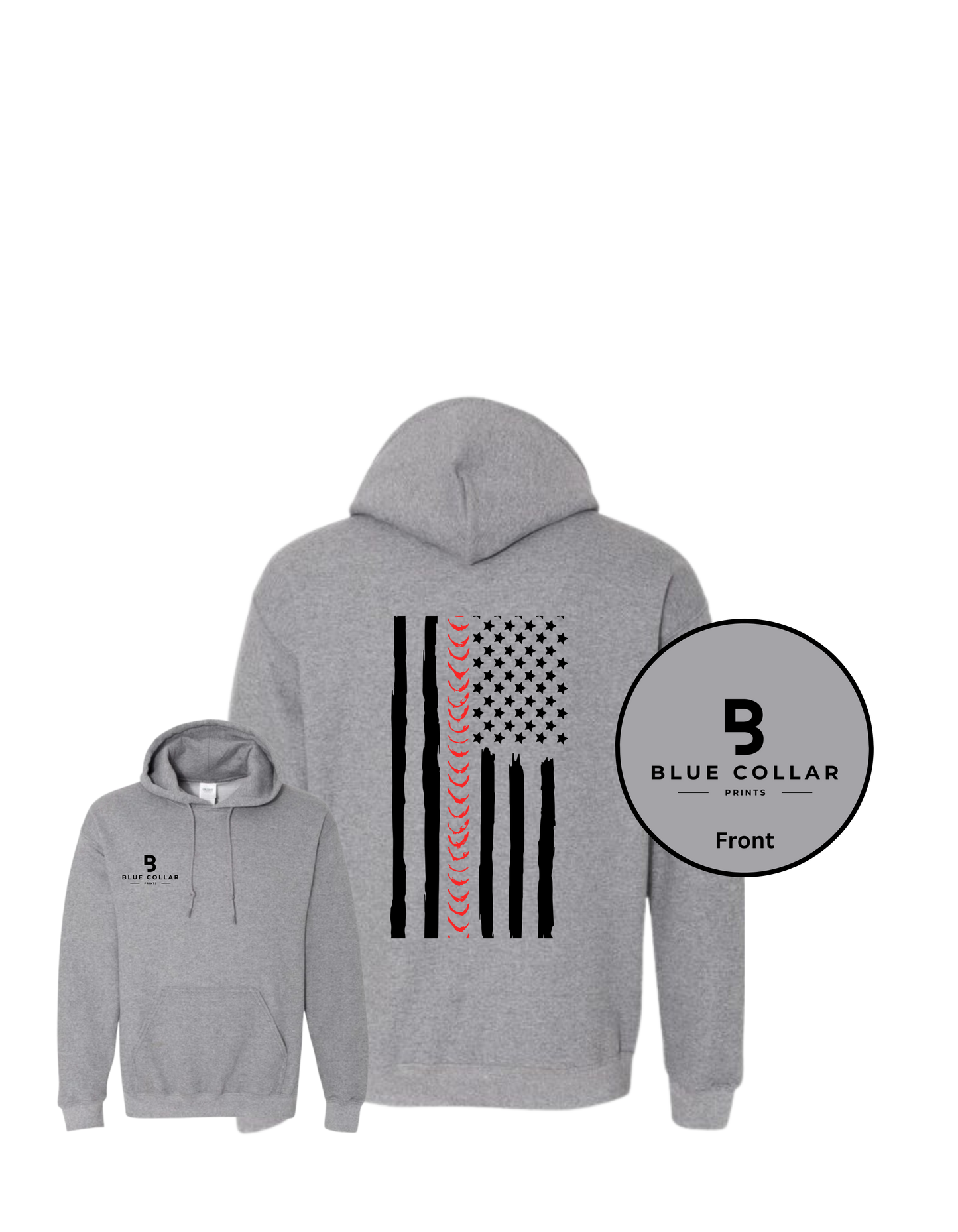 Welder Patriotic American Flag Hoodie OR T-Shirt