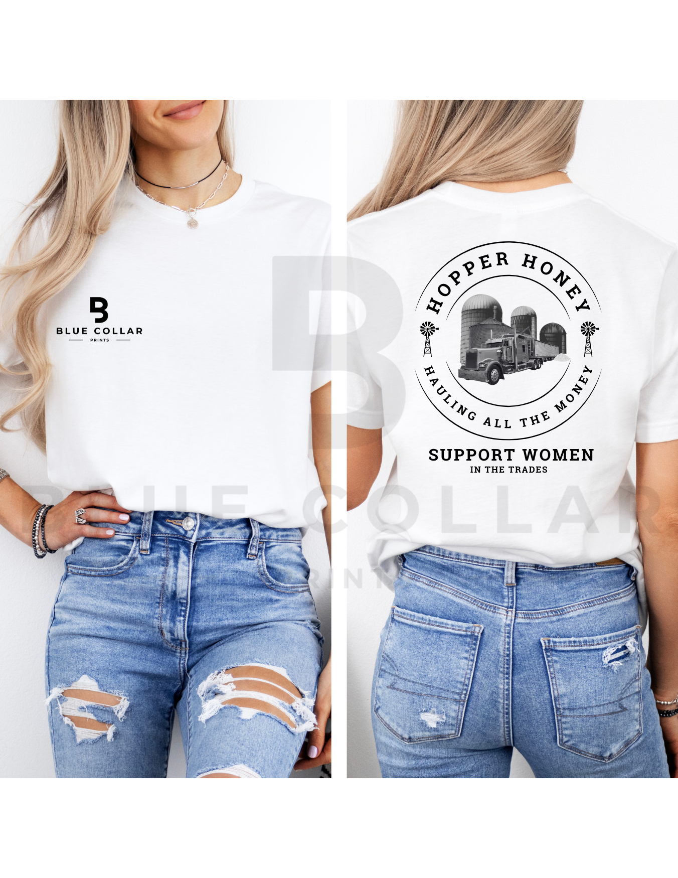HOPPER BOTTOM HONEY Hauling All The Money Hoodie OR T-Shirt