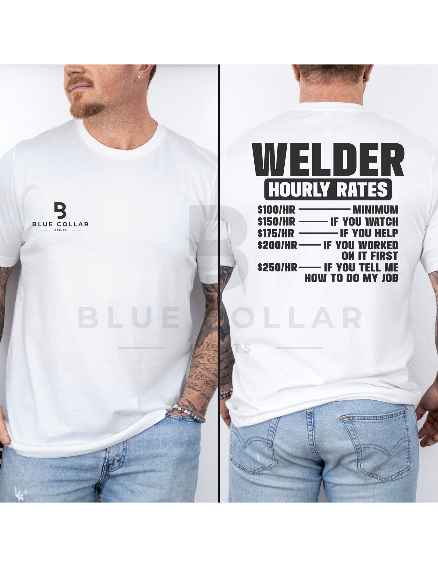 Welder HOURLY RATE Hoodie OR T-Shirt