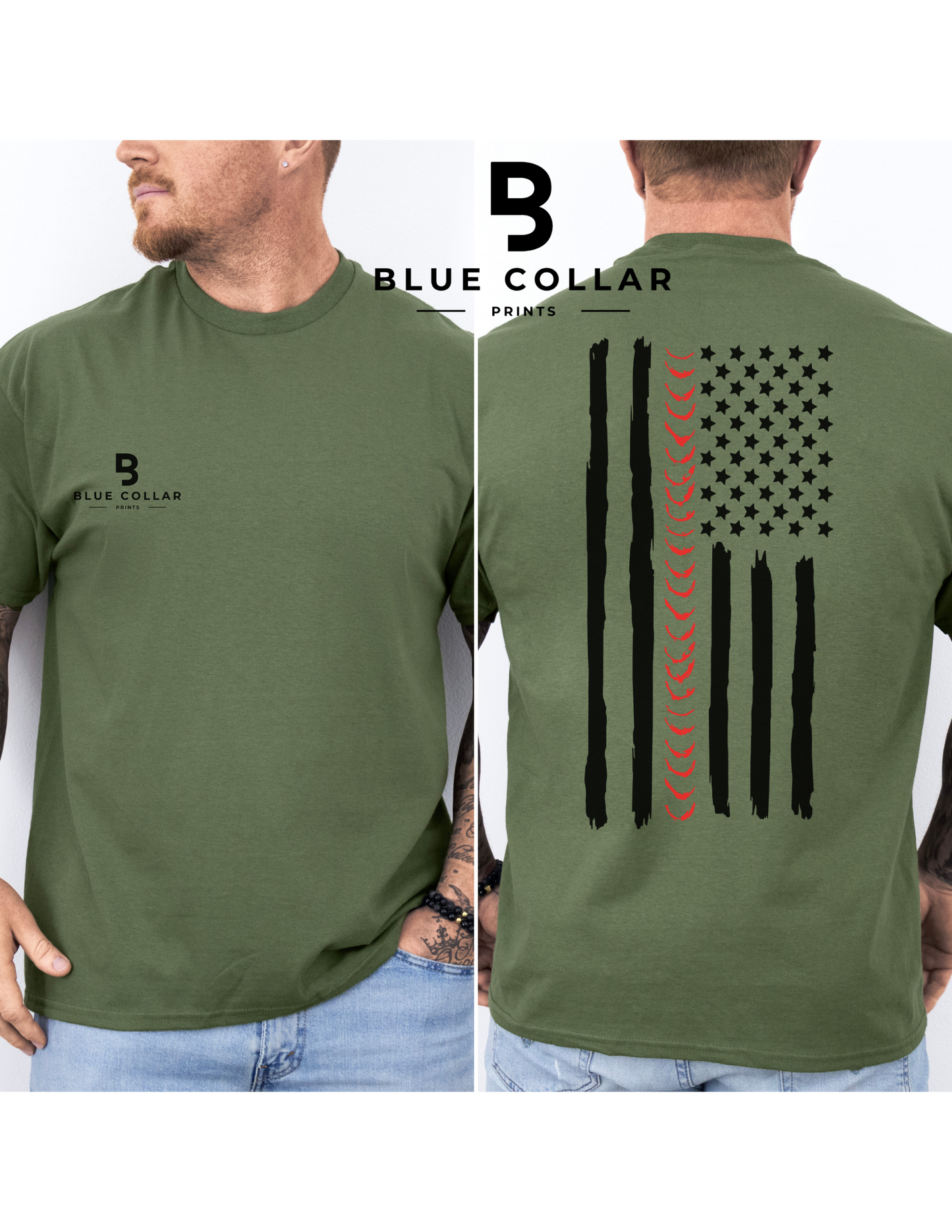 American Patriotic Welder Flag Hoodie OR T-Shirt
