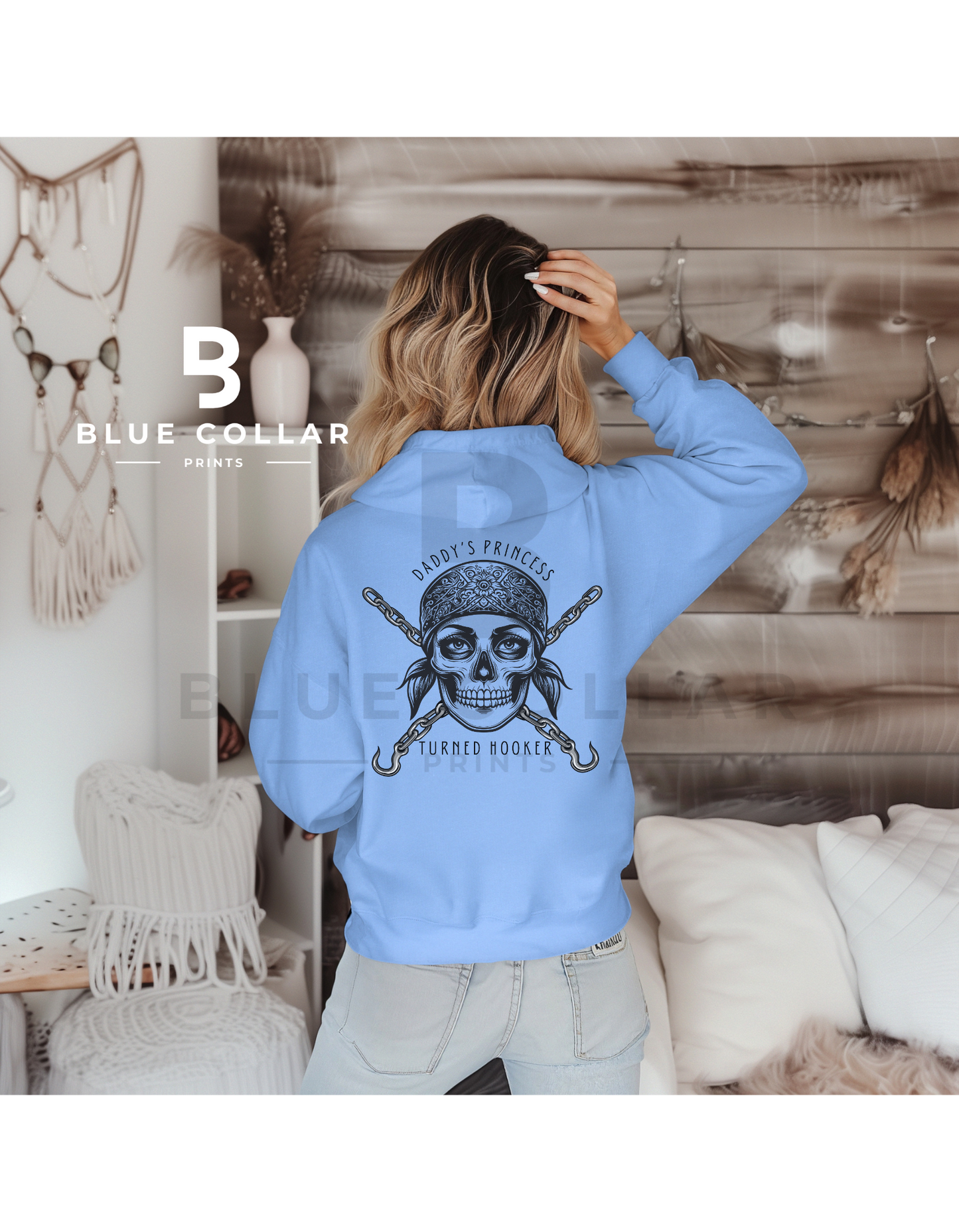 Tow Truck Operator - Daddy's Princess Turned Hooker Skull Sweatshirt OR T-Shirt