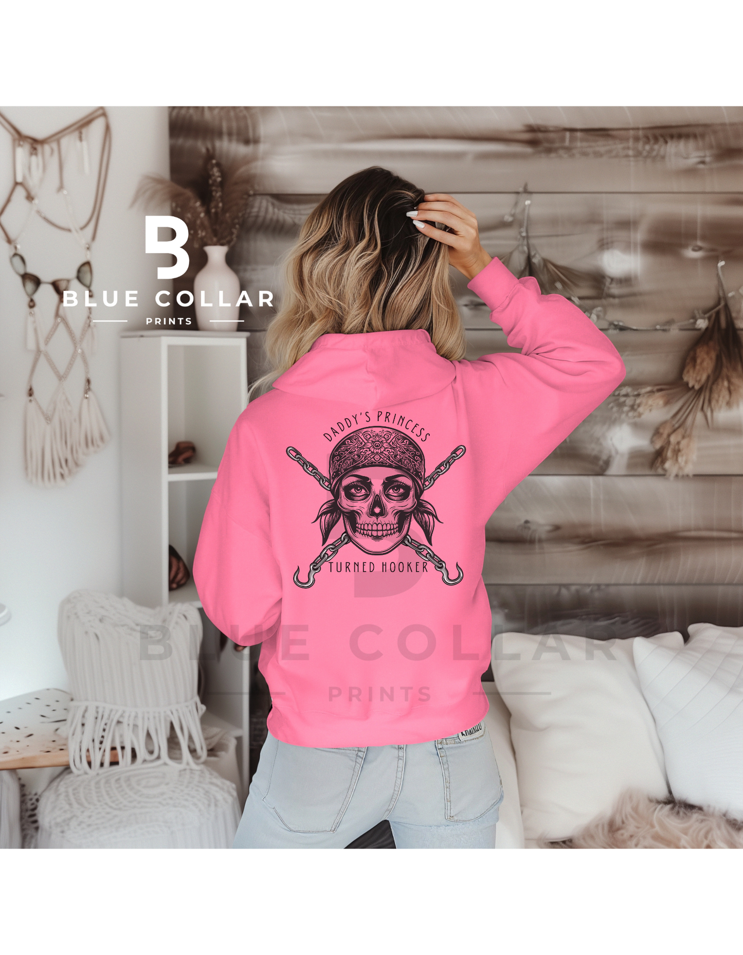 Tow Truck Operator - Daddy's Princess Turned Hooker Skull Sweatshirt OR T-Shirt