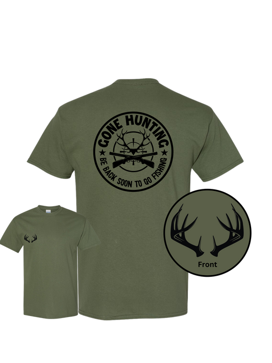 #1063-Gone Hunting Short Sleeve T-Shirt