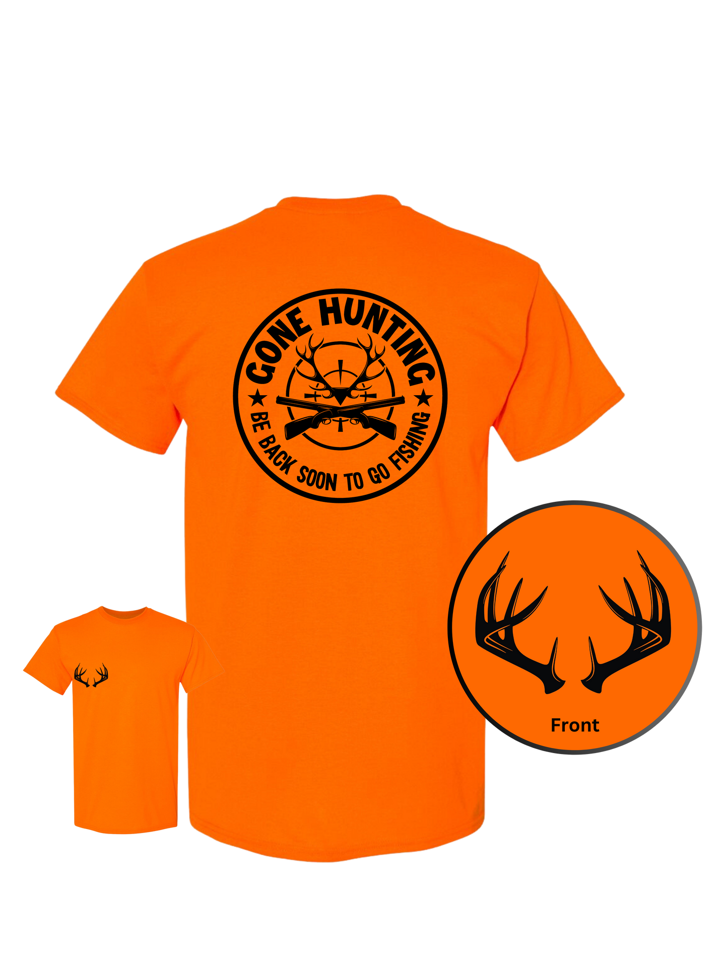 #1063-Gone Hunting Short Sleeve T-Shirt