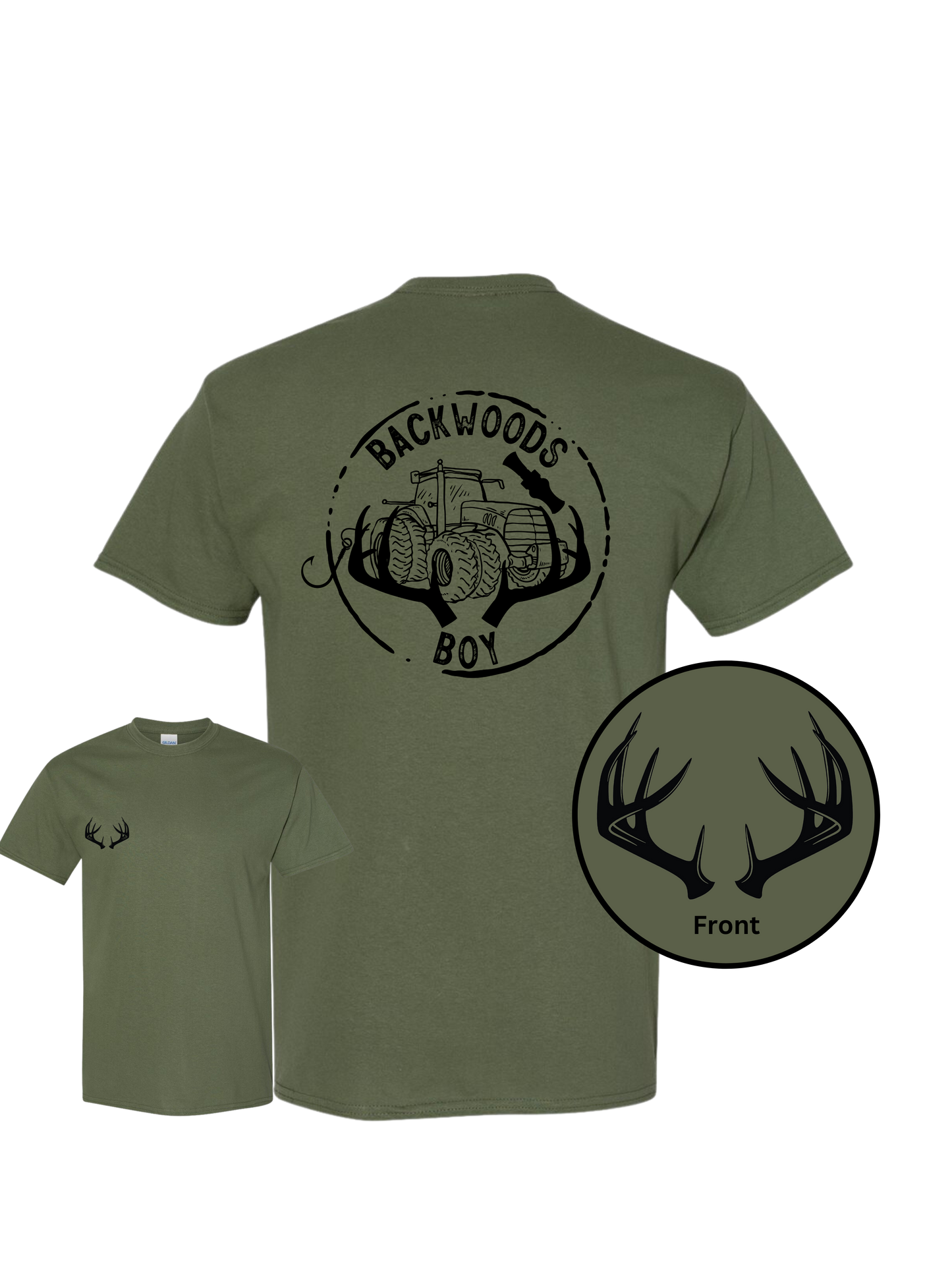 #1064-Backwoods Boy Short Sleeve T-Shirt