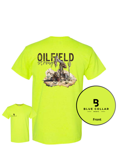 #1066-Oil Field Strong Short Sleeve T-Shirt