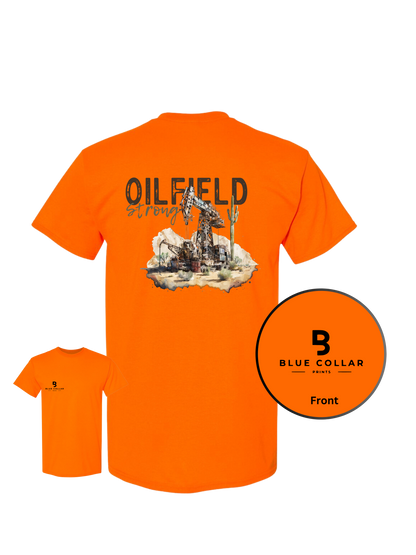 #1066-Oil Field Strong Short Sleeve T-Shirt