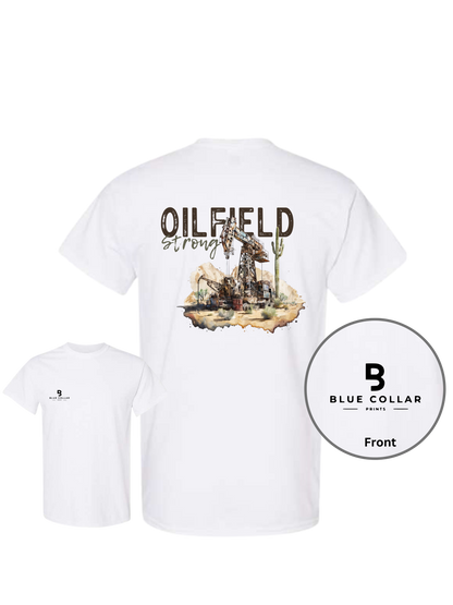 #1066-Oil Field Strong Short Sleeve T-Shirt