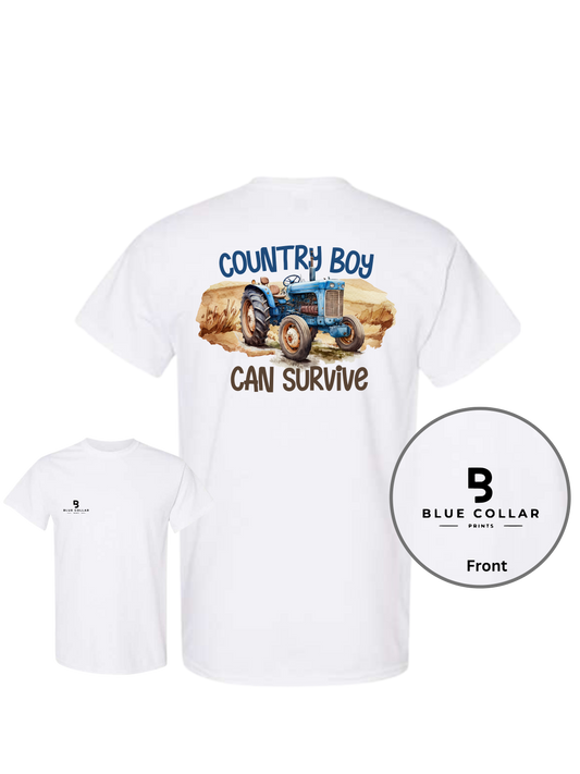 #1070-Country Boy Can Survive Short Sleeve T-Shirt