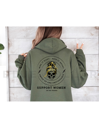 Electrician - WIRE IT RIGHT Hoodie OR T-Shirt