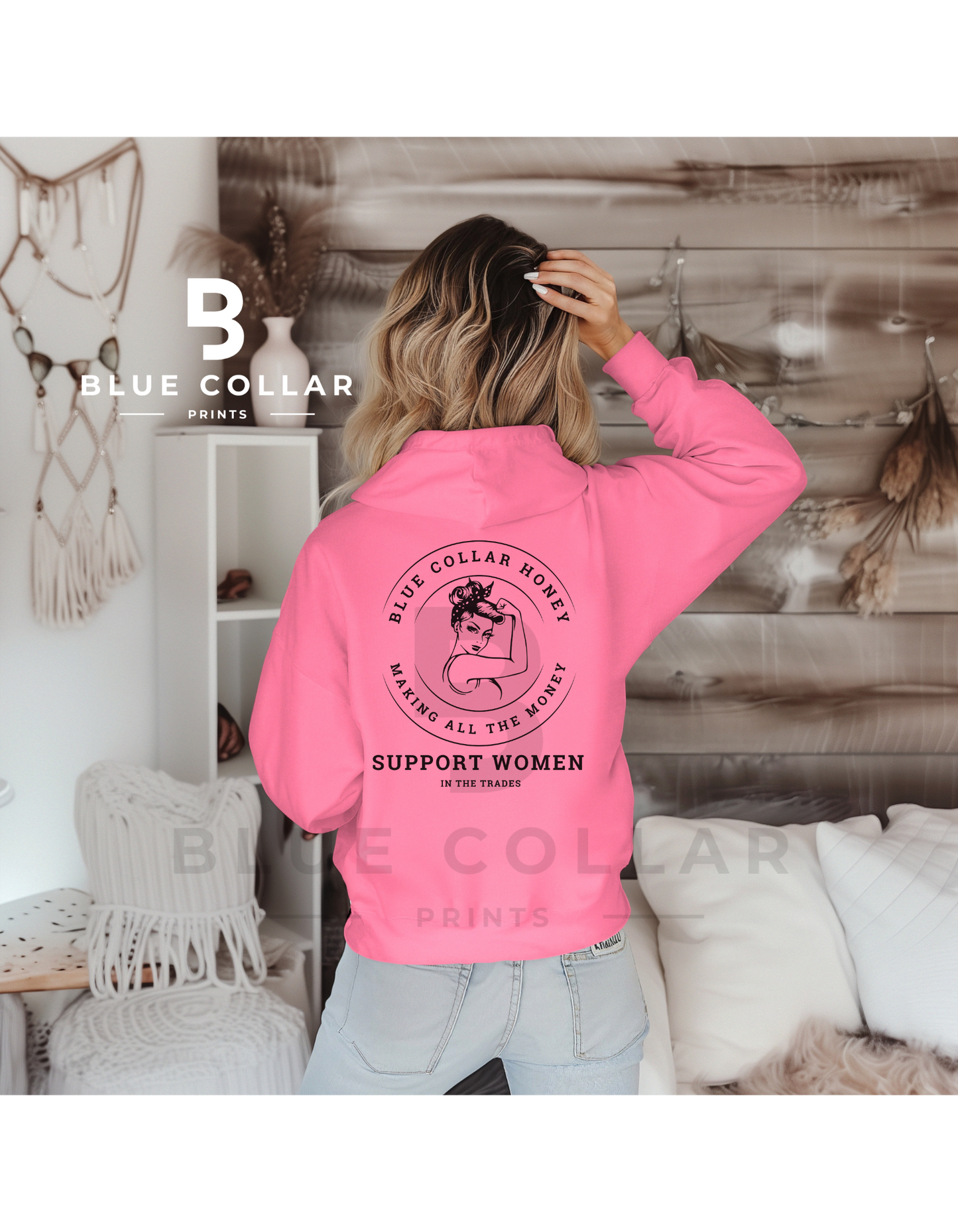 Blue Collar HONEY MAKING ALL THE MONEY Hoodie OR T-Shirt