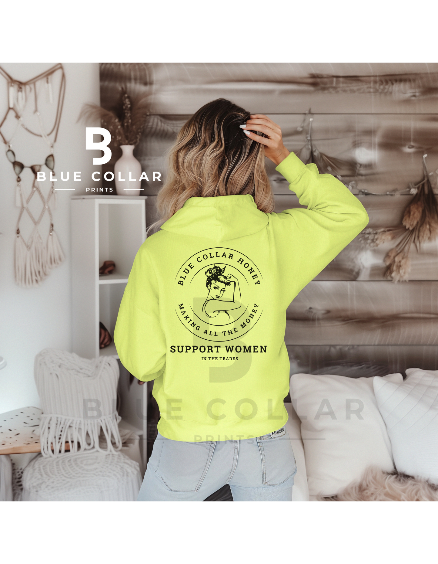 Blue Collar HONEY MAKING ALL THE MONEY Hoodie OR T-Shirt