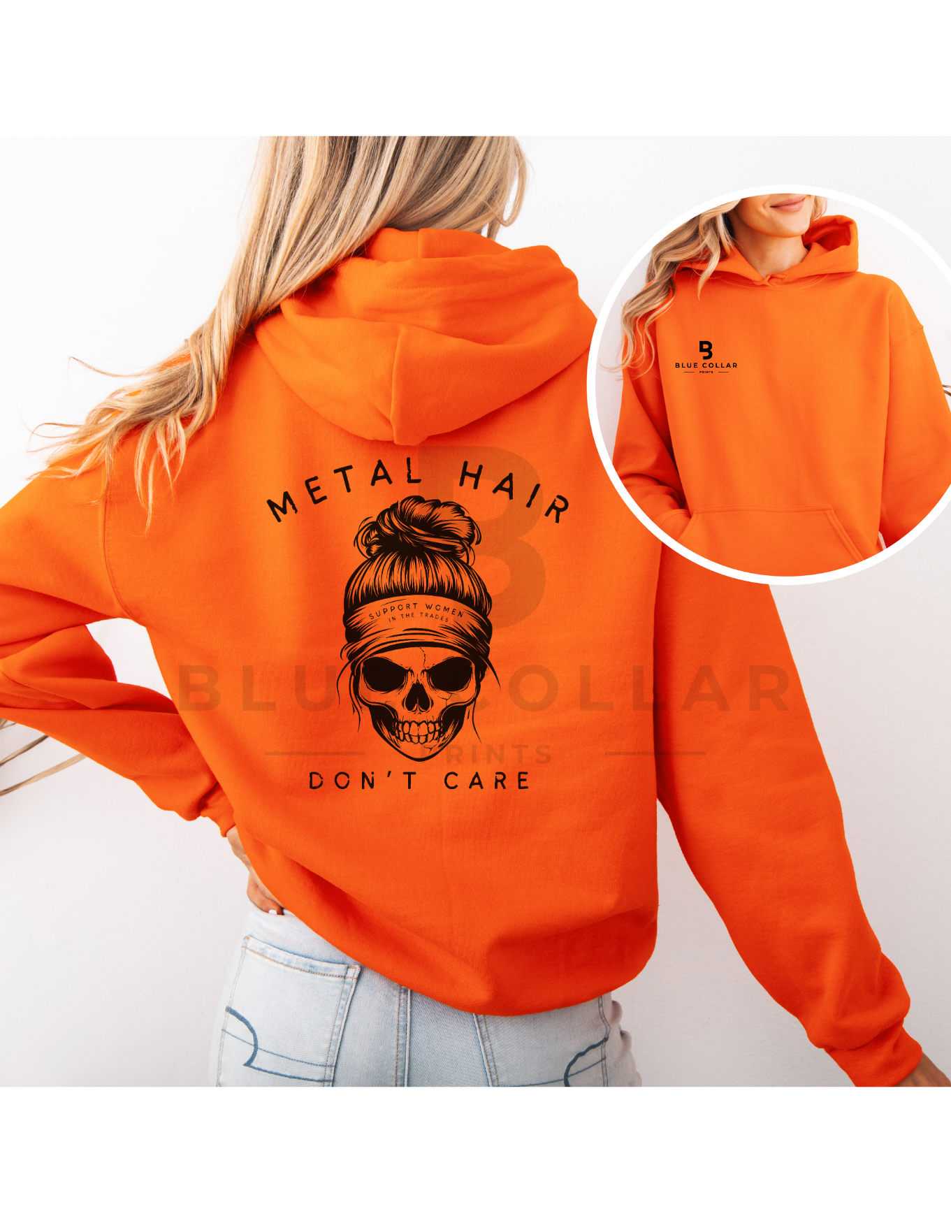 METAL HAIR DON'T CARE Hoodie OR T-Shirt