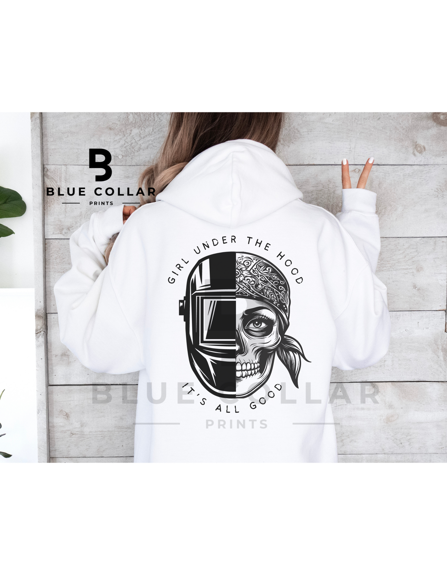 Welder - Girl Under the Hood It's All Good Hoodie OR T-Shirt