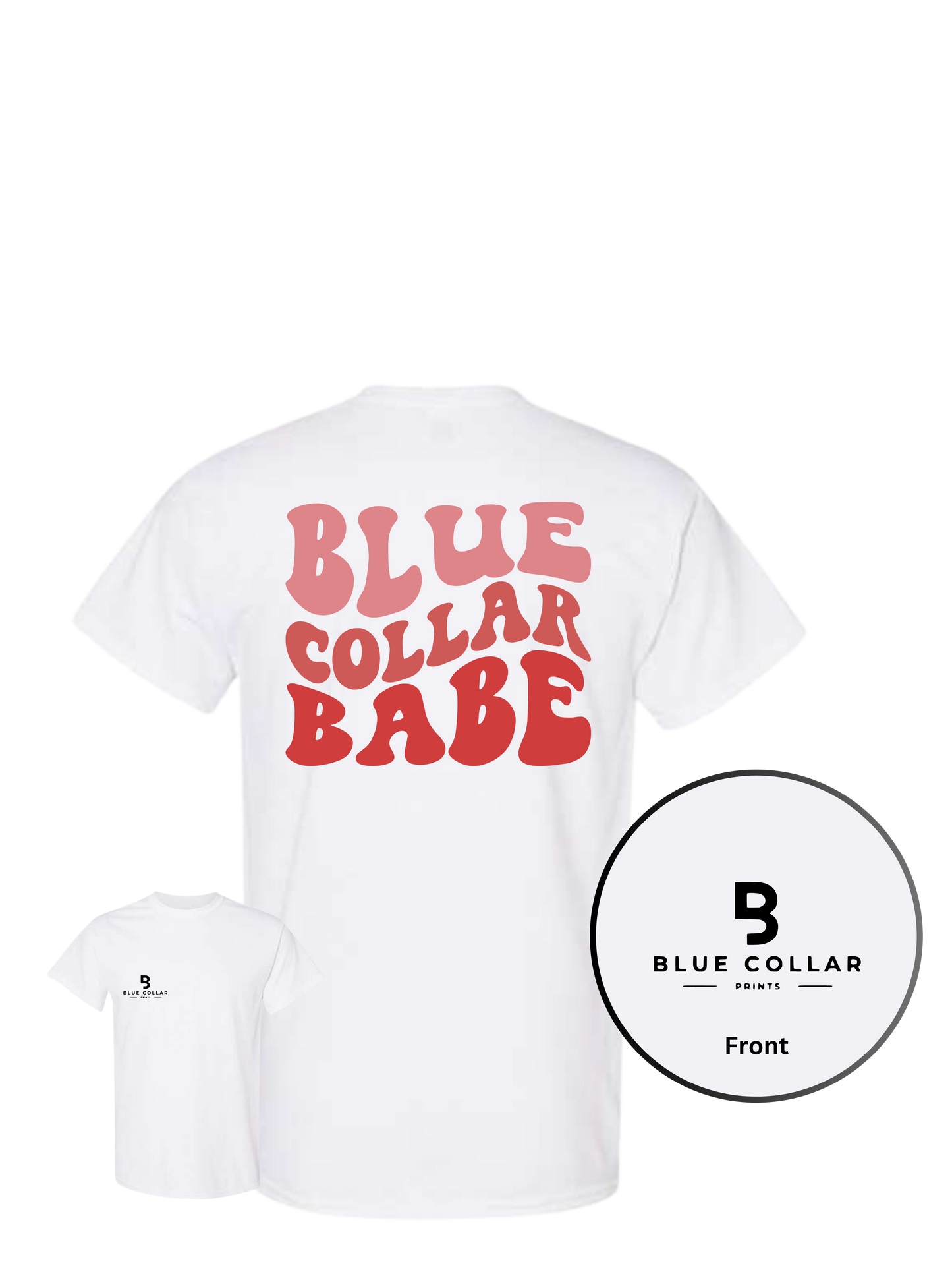 #1045-Blue Collar Babe Short Sleeve T-Shirt