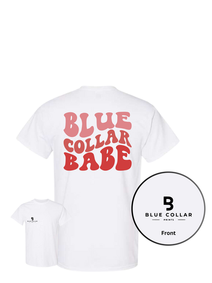 #1045-Blue Collar Babe Short Sleeve T-Shirt
