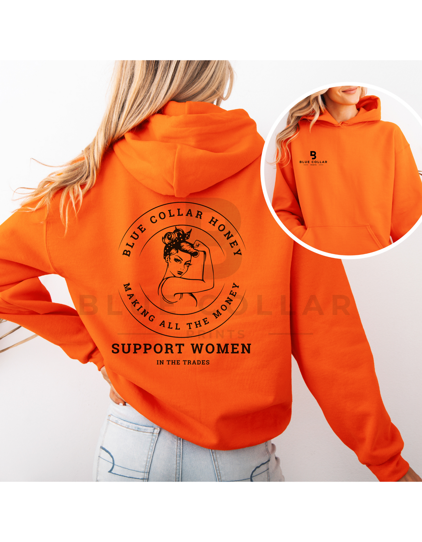 Blue Collar HONEY MAKING ALL THE MONEY Hoodie OR T-Shirt