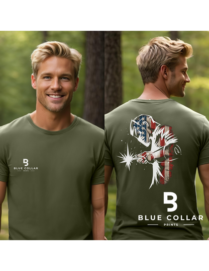Welder - American Patriotic Welder Hoodie OR T-Shirt