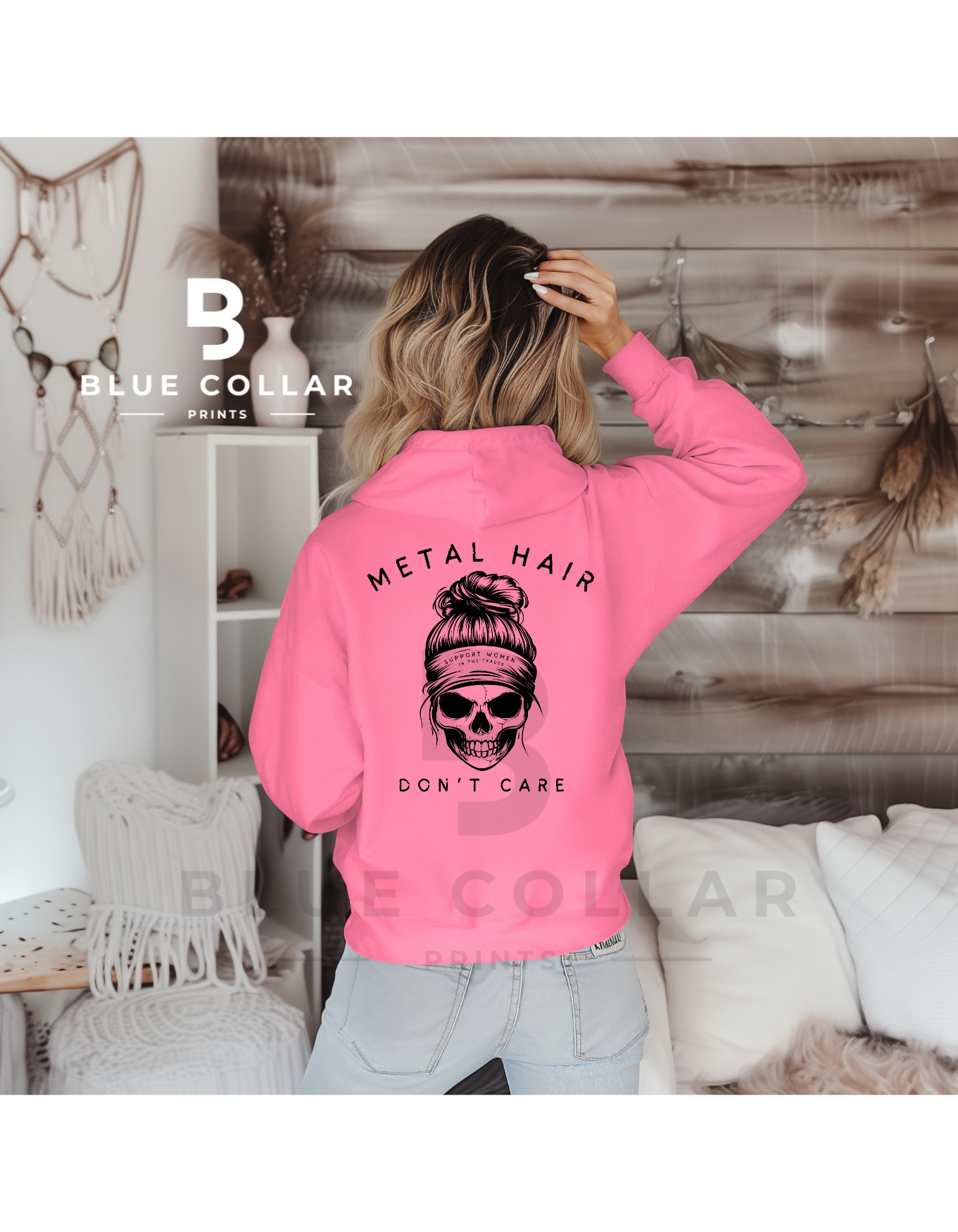 METAL HAIR DON'T CARE Hoodie OR T-Shirt