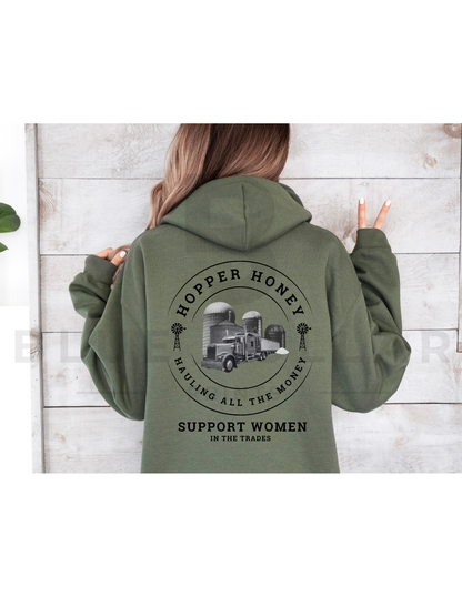 HOPPER BOTTOM HONEY Hauling All The Money Hoodie OR T-Shirt