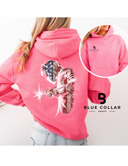 Welder - American Patriotic Welder Hoodie OR T-Shirt